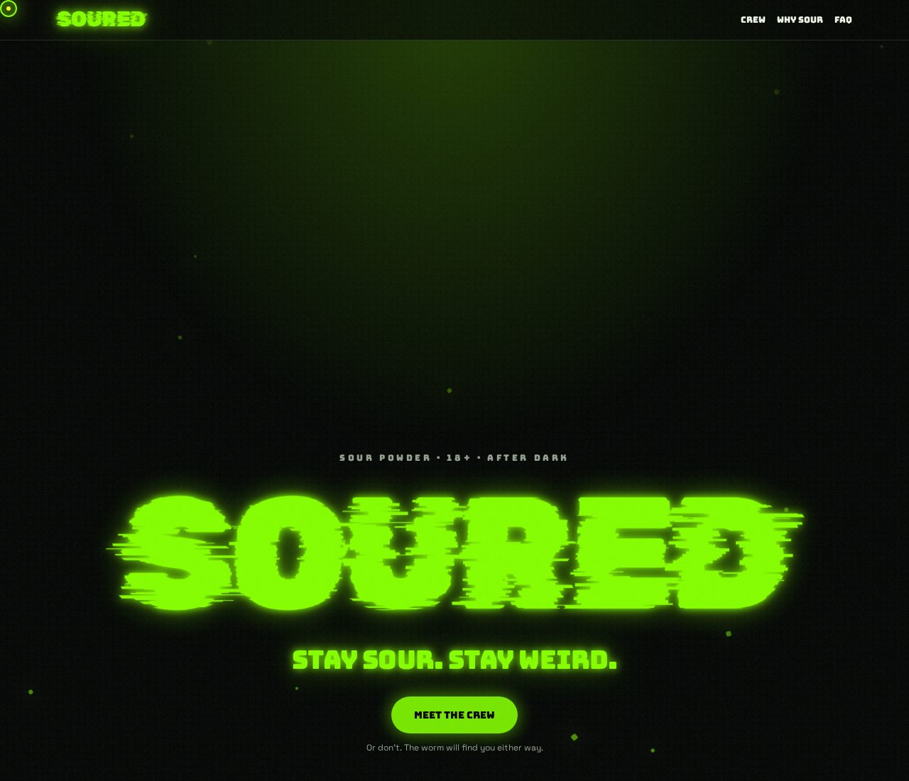 SOURED website preview